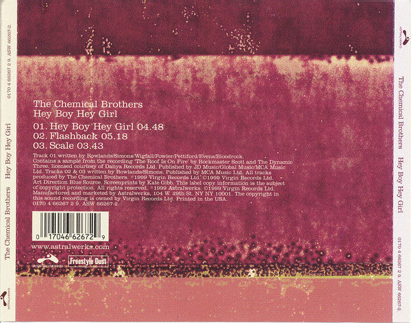 The Chemical Brothers : Hey Boy Hey Girl (CD, Maxi)