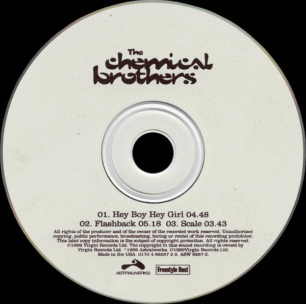 The Chemical Brothers : Hey Boy Hey Girl (CD, Maxi)