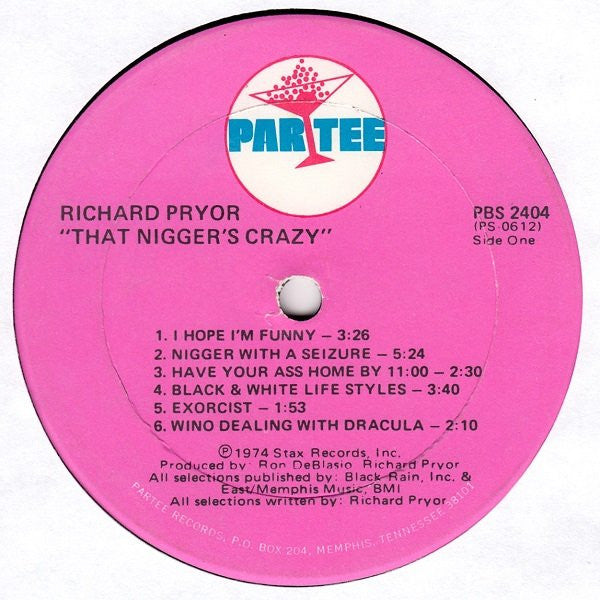Richard Pryor : That Nigger's Crazy (LP, Album, Son)