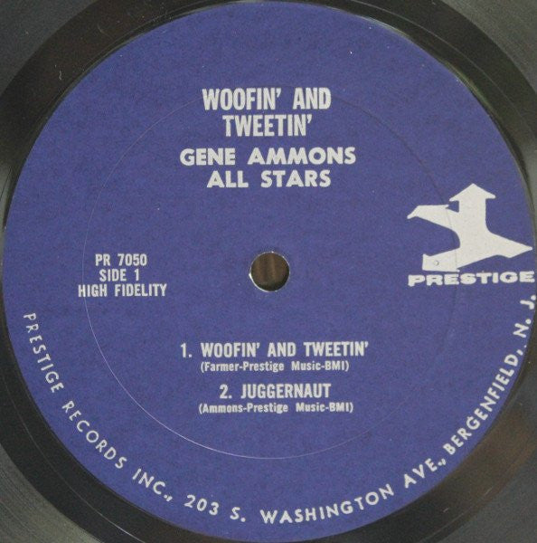 Gene Ammons' All Stars / Gene Ammons Battles Sonny Stitt : Woofin' & Tweetin' (LP, Album, Mono, RE, RM)