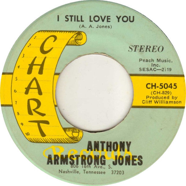 Anthony Armstrong Jones : Take A Letter Maria / I Still Love You (7", Single)