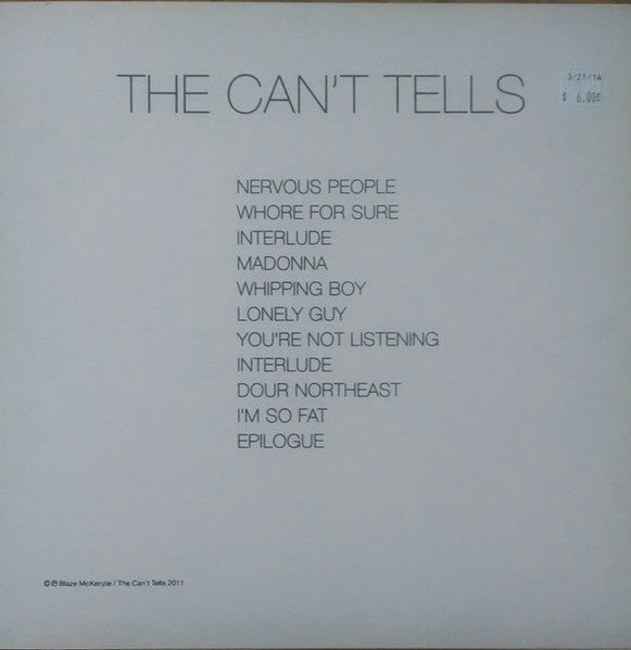 The Can't Tells : The Can't Tells (LP)