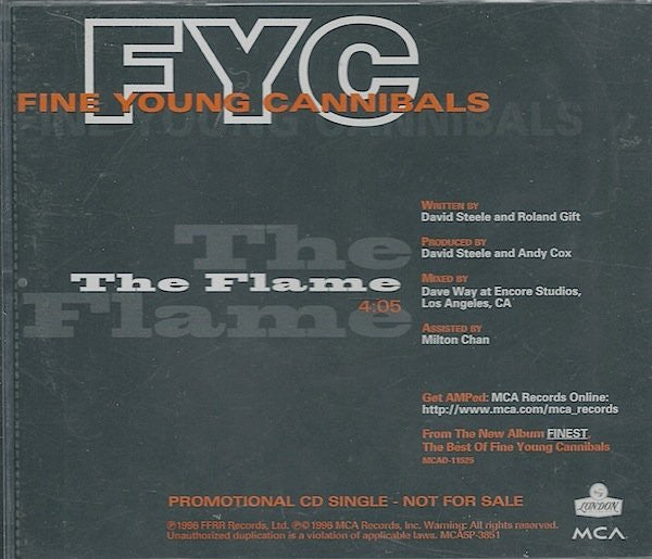 Fine Young Cannibals : The Flame (CD, Single, Promo)