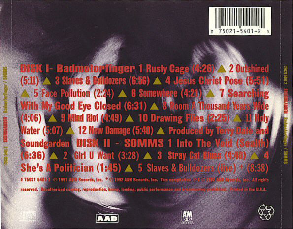 Soundgarden : Badmotorfinger / SOMMS (CD, Album, Ltd + CD, EP, Promo)