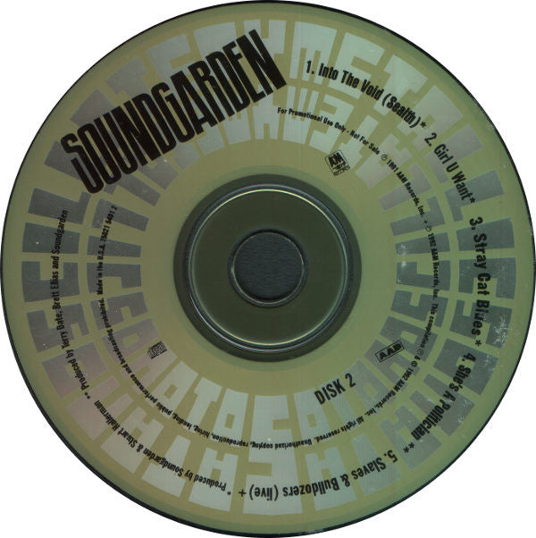 Soundgarden : Badmotorfinger / SOMMS (CD, Album, Ltd + CD, EP, Promo)