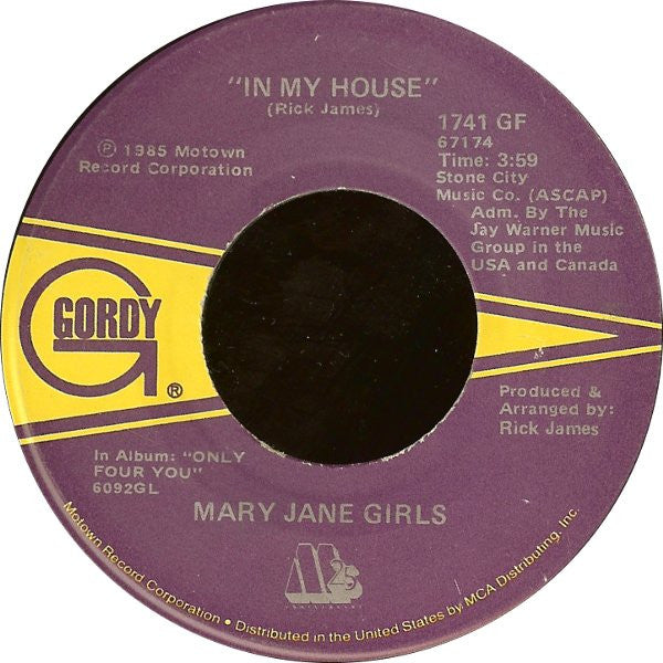 Mary Jane Girls : In My House (7")