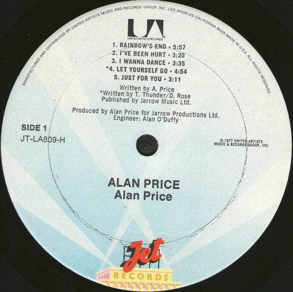 Alan Price : Alan Price (LP, Album, Ter)
