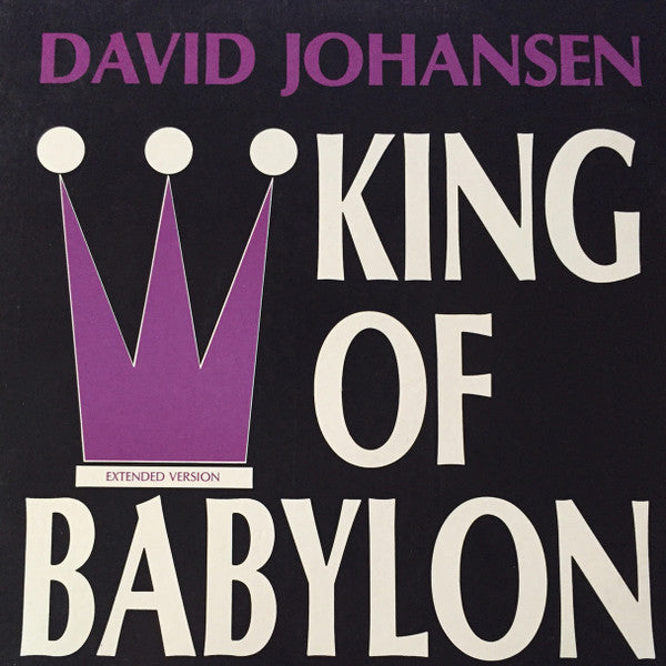 David Johansen : King Of Babylon (12", Promo)