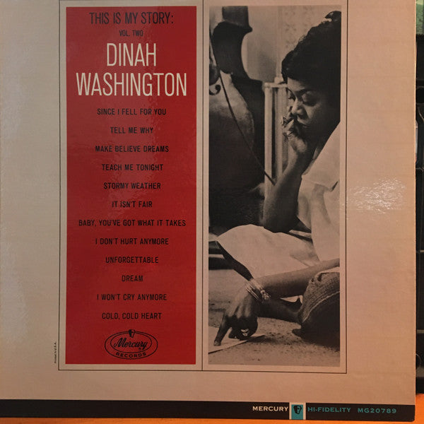 Dinah Washington : This Is My Story Vol. Two (LP, Comp, Mono)