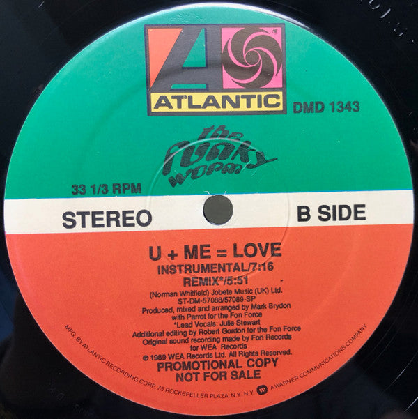Funky Worm : U+Me=Love (12", Promo)