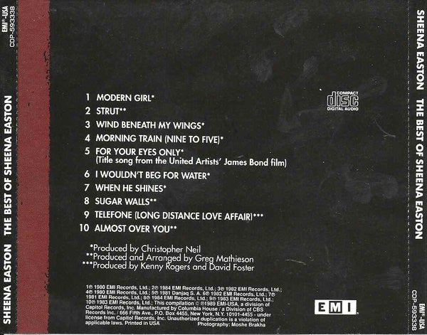Sheena Easton : The Collection (CD, Comp, Club)