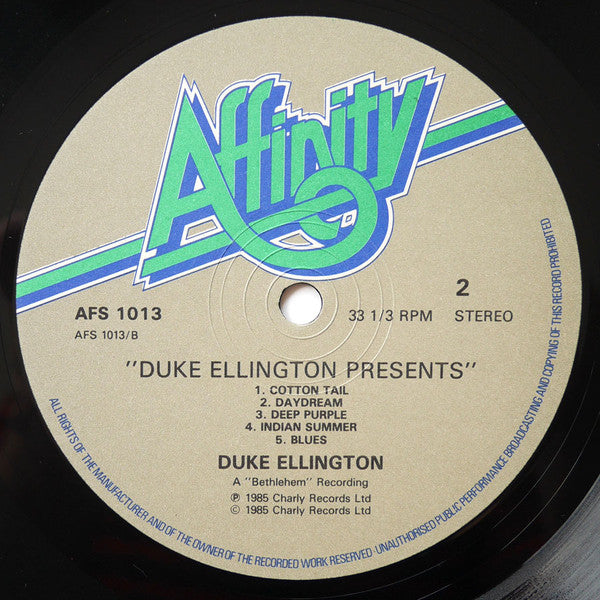 Duke Ellington : Duke Ellington Presents (LP, Album, RE)