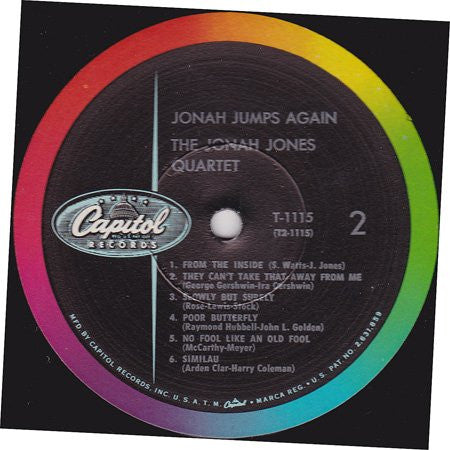 The Jonah Jones Quartet : Jonah Jumps Again (LP, Album, Mono)