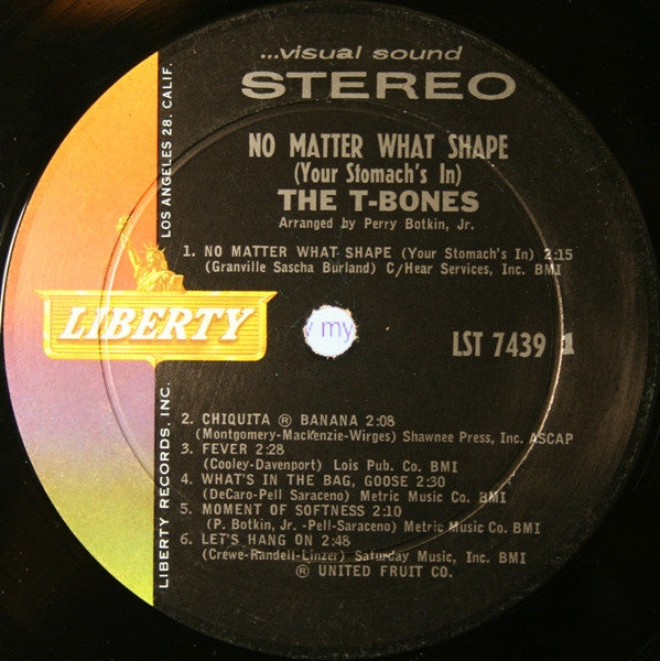 The T-Bones : No Matter What Shape (Your Stomach's In) (LP, Album)