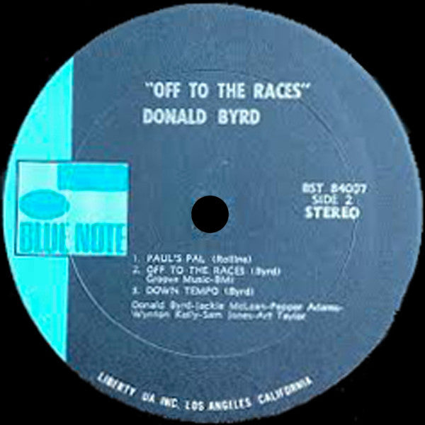 Donald Byrd : Off To The Races (LP, Album, RE)