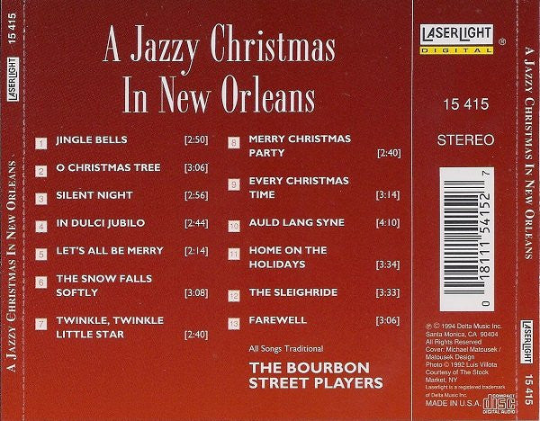 The Bourbon Street Players : A Jazzy Christmas In New Orleans (CD, Album)