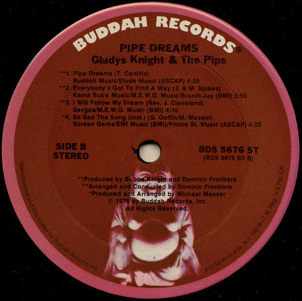 Gladys Knight And The Pips : Pipe Dreams: The Original Motion Picture Soundtrack (LP, Album)