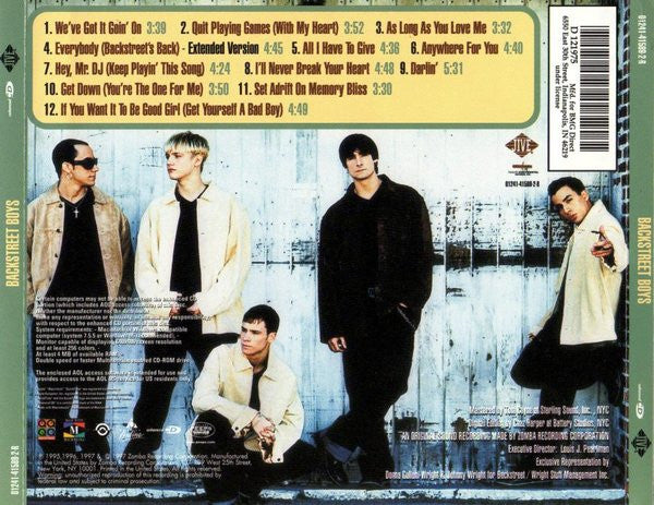Backstreet Boys : Backstreet Boys (CD, Album, Club, Enh, RE)