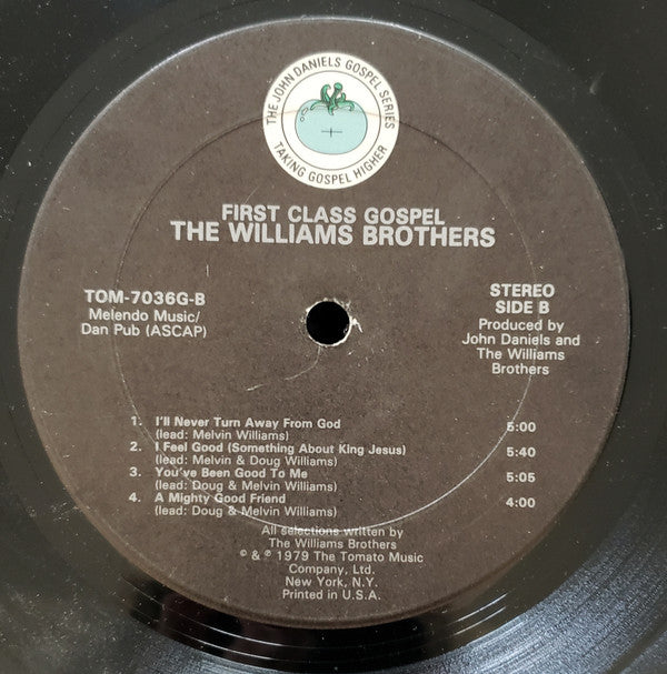 The Williams Brothers (2) : First Class Gospel (LP, Album)