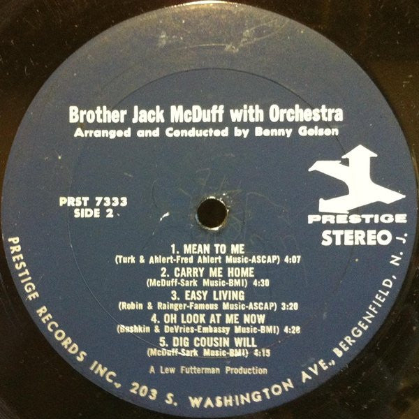 Brother Jack McDuff : Prelude (LP, Album)