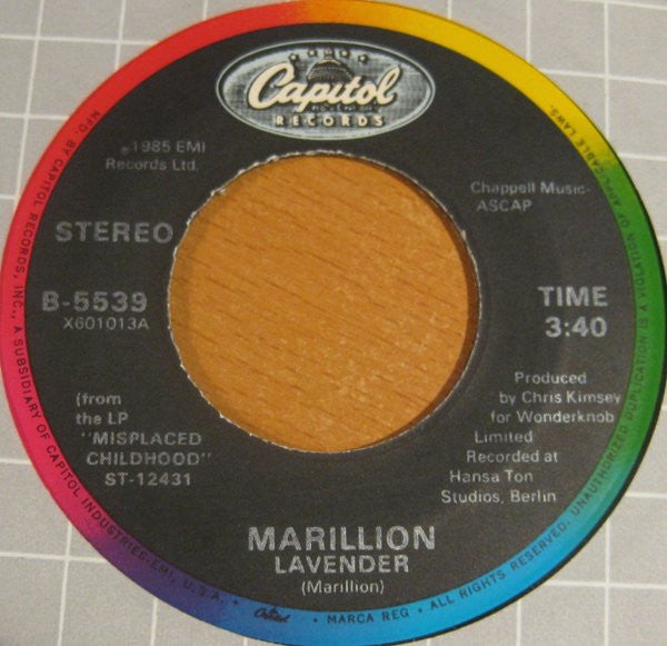 Marillion : Lavender (7")