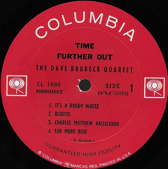 The Dave Brubeck Quartet : Time Further Out (Miro Reflections) (LP, Album, Mono, RP)