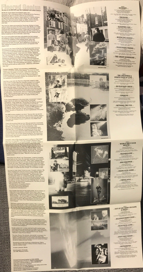 Julian Cope / The Teardrop Explodes : Floored Genius - The Best Of Julian Cope And The Teardrop Explodes 1979-91 (CD, Comp)