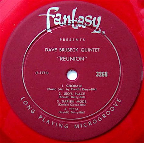 Dave Brubeck Quintet : Reunion (LP, Album, Red)