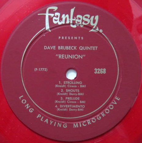 Dave Brubeck Quintet : Reunion (LP, Album, Red)