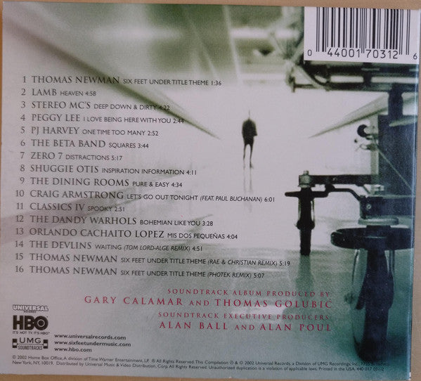 Various : Six Feet Under (Music From The HBO Original Series) (CD, Comp, Dig)