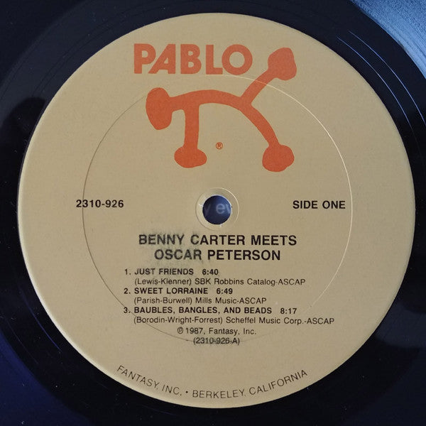 Benny Carter Meets Oscar Peterson : Benny Carter Meets Oscar Peterson (LP, Album)
