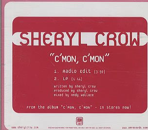 Sheryl Crow : C'mon C'mon (CD, Single, Promo)