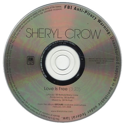 Sheryl Crow : Love Is Free (CD, Single, Promo)