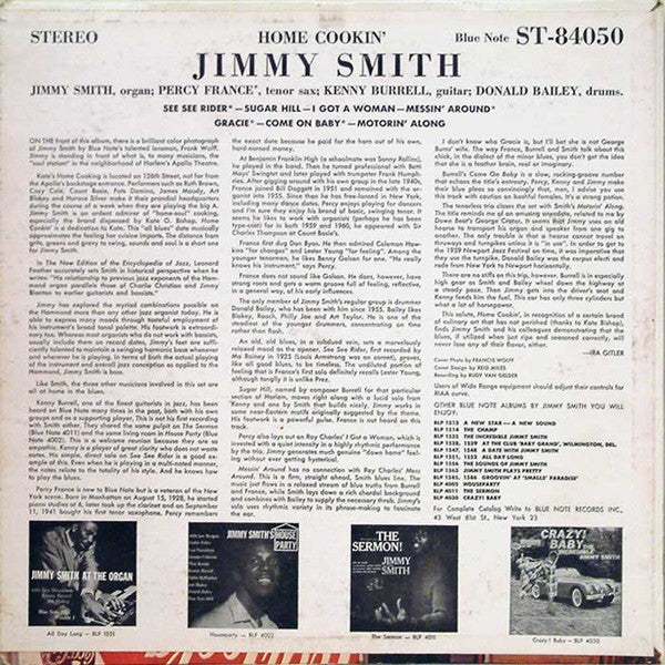 Jimmy Smith : Home Cookin' (LP, Album)