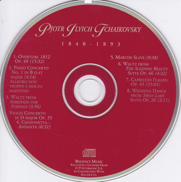 Pyotr Ilyich Tchaikovsky : Tchaikovsky (CD, Comp)