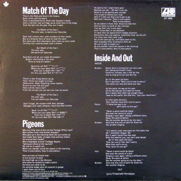 Genesis : Spot The Pigeon (12", EP, Don)