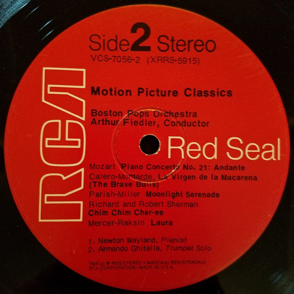 Arthur Fiedler / Boston Pops Orchestra : Motion Picture Classics (2xLP, Comp)