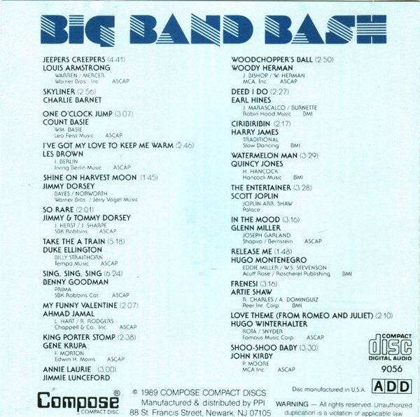 Various : Big Band Bash (CD, Comp, Club, BMG)
