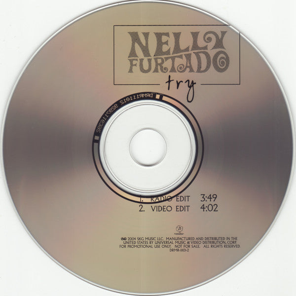 Nelly Furtado : Try (CD, Single, Promo)