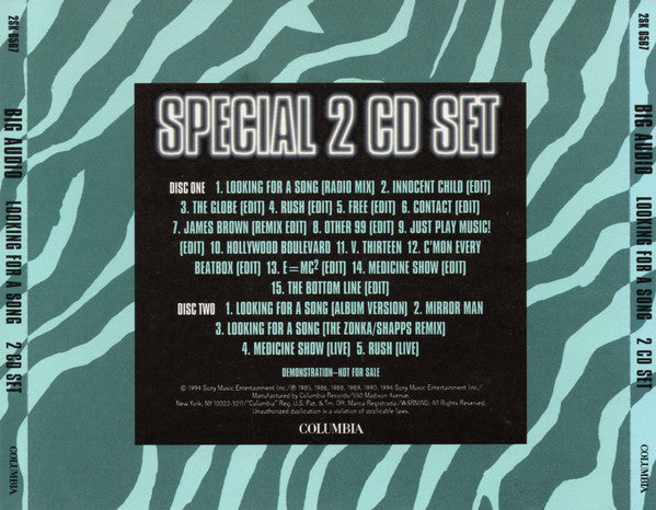 Big Audio : Looking For A Song / Greatest Hits - The Radio Edits (CD, Comp + CD, Maxi + Ltd, Promo)