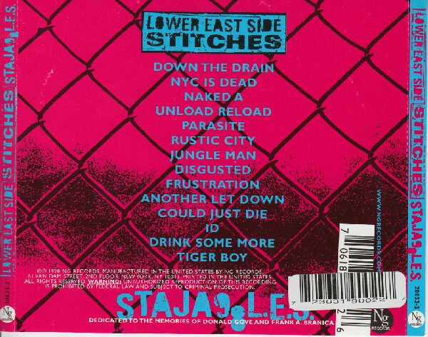 L.E.S. Stitches : Staja98L.E.S. (CD, Album)