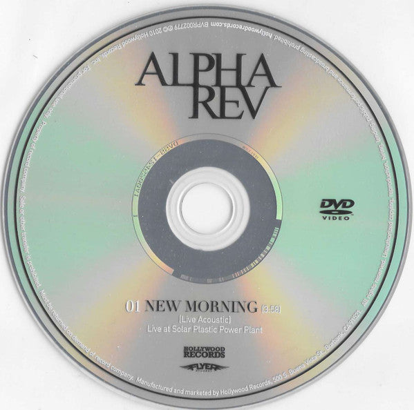 Alpha Rev : New Morning (CD + DVD, NTSC + Single, Promo)