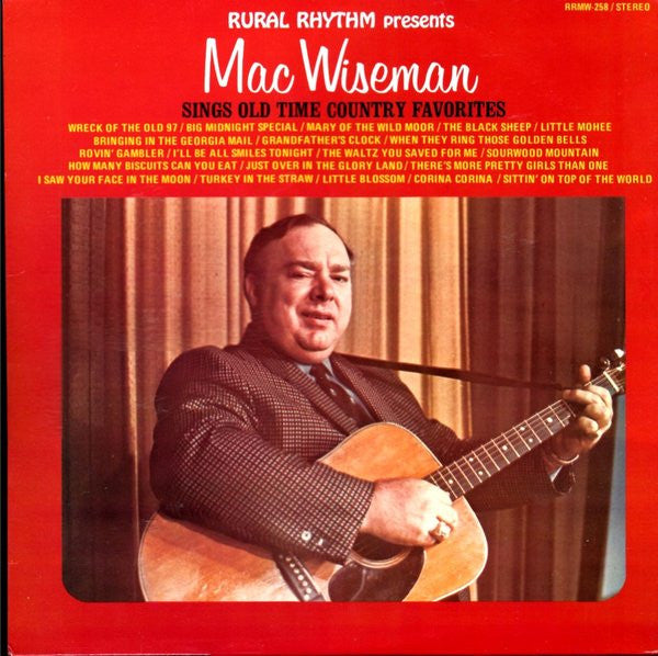 Mac Wiseman : Sings Old Time Country Favorites (LP, Album, RE)