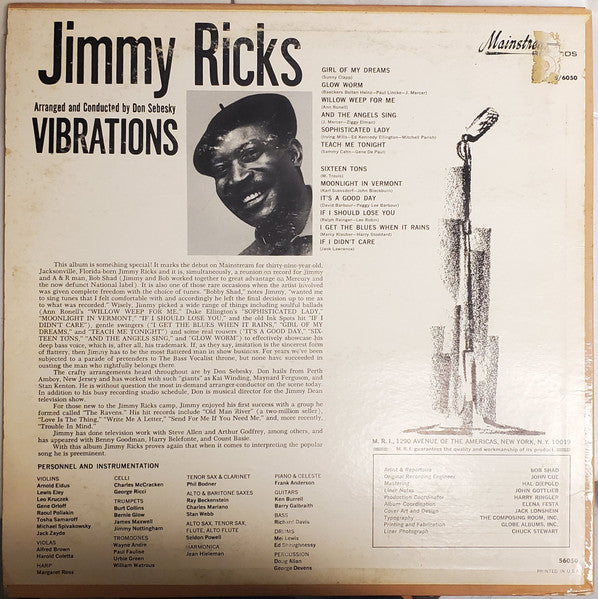 Jimmy Ricks (2) : Vibrations (LP, Album)