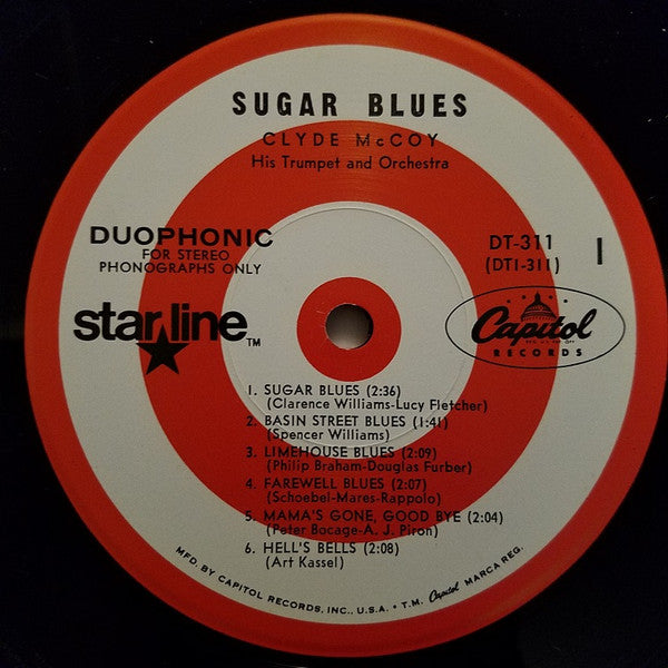 Clyde McCoy And His Orchestra : Sugar Blues (LP, RE)
