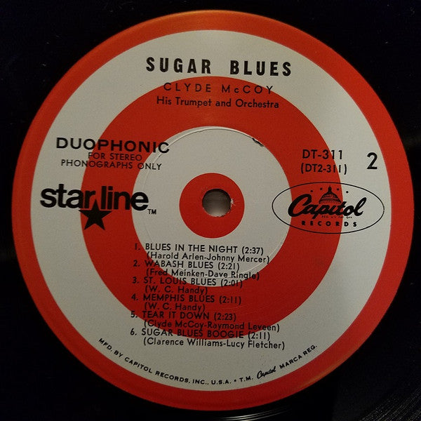 Clyde McCoy And His Orchestra : Sugar Blues (LP, RE)