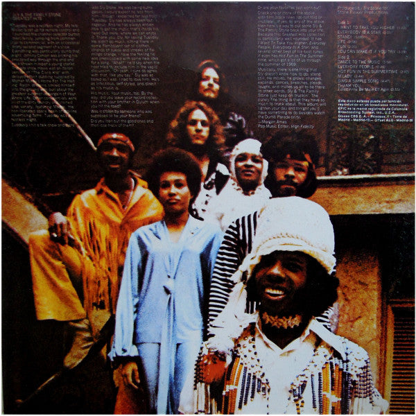 Sly & The Family Stone : Greatest Hits = Grandes Éxitos (LP, Comp, Gat)