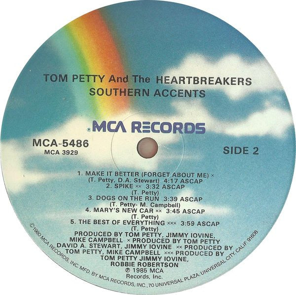 Tom Petty And The Heartbreakers : Southern Accents (LP, Album)