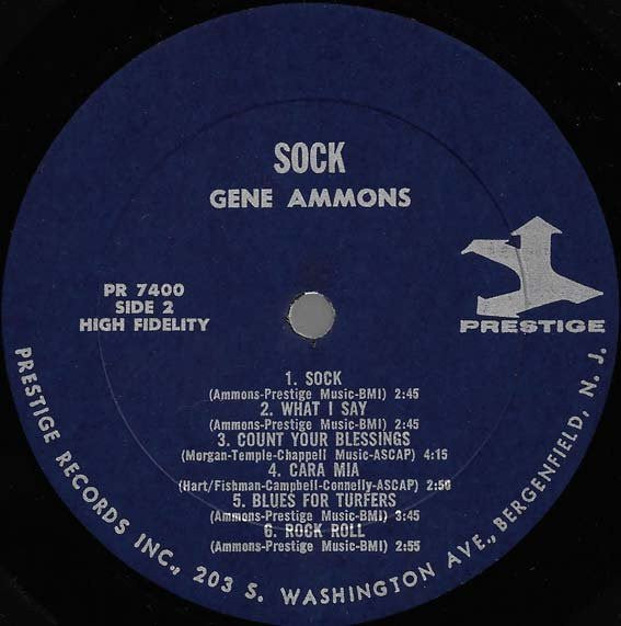 Gene Ammons : Sock! (LP, Album, Mono)