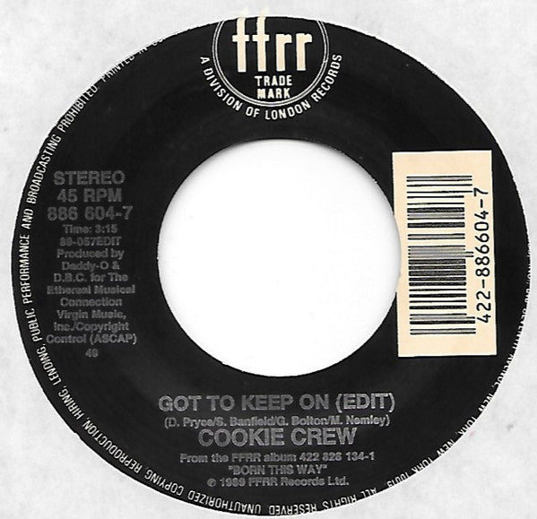 The Cookie Crew : Got To Keep On (7")